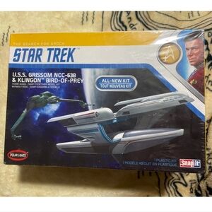NEW Sealed Star Trek U.S.S. Grissom NCC-638 & Klingon Bird Of Prey Model Kit